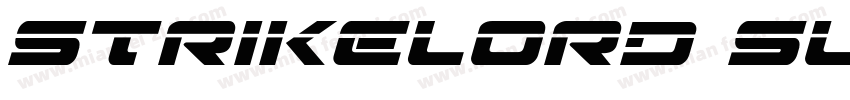 Strikelord Super-Italic字体转换